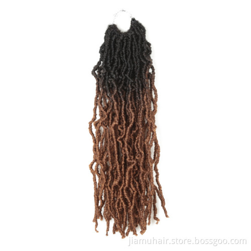 Synthetic New Faux Locs Braids Synthetic Hair Extensions For Women Extended 36"  Nu Soft Locs Crochet Hair Pre Looped